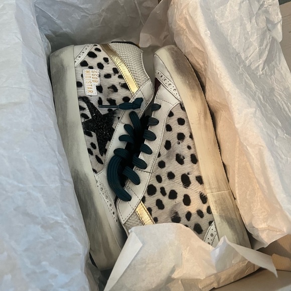 Brand New Golden Goose mid Star Classic Dalmatian print. size 37 - Picture 4 of 6